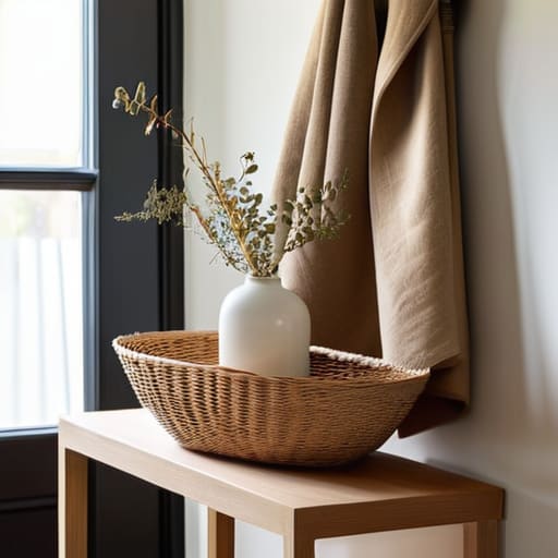 Small entryway organization ideas and tips.